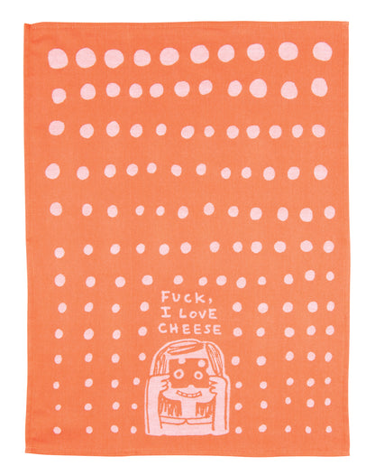 WW614 Fuck, I Love Cheese Dish Towel