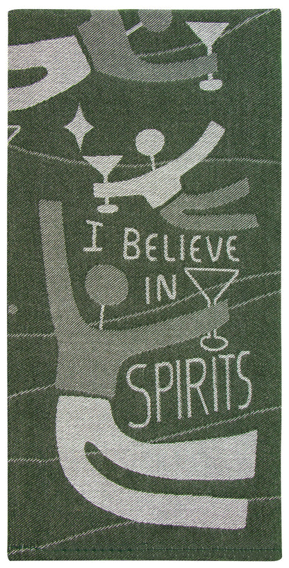 WW626 I Believe in Spirits Dish Towel