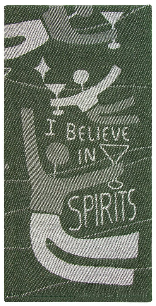 WW626 I Believe in Spirits Dish Towel