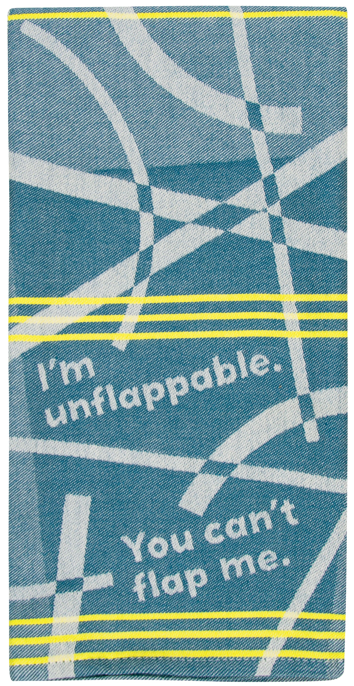 WW629 I'm Unflappable Dish Towel - new!