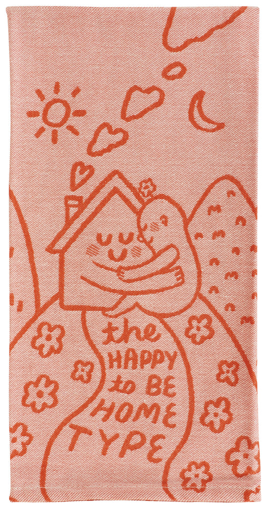 WW638 Happy To Be Home Dish Towel