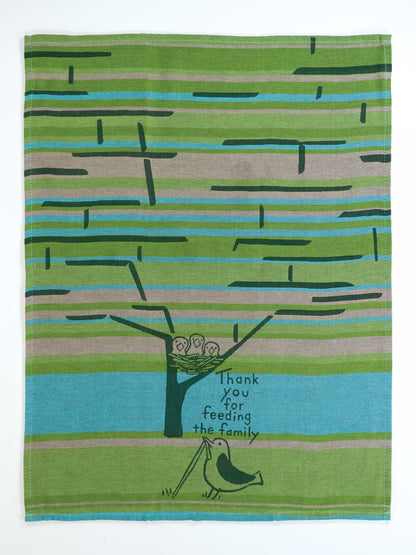 WW641 Thank You For Feeding The Family Dish Towel