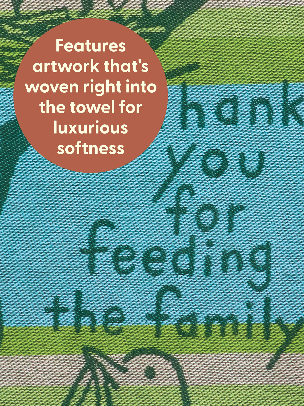 Thank You For Feeding The Family Dish Towel by Blue Q – image 5