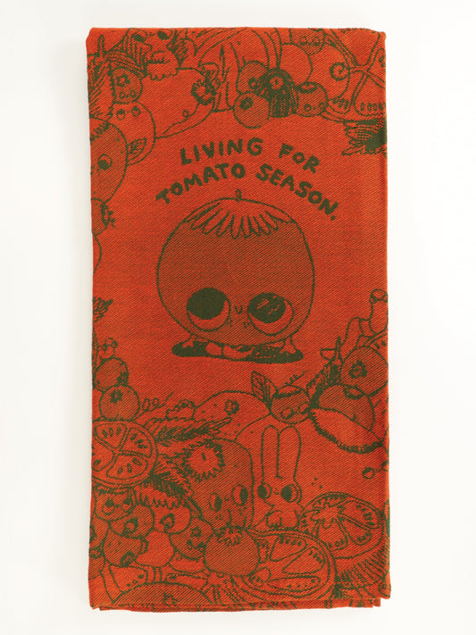 WW642 Living For Tomato Season Dish Towel