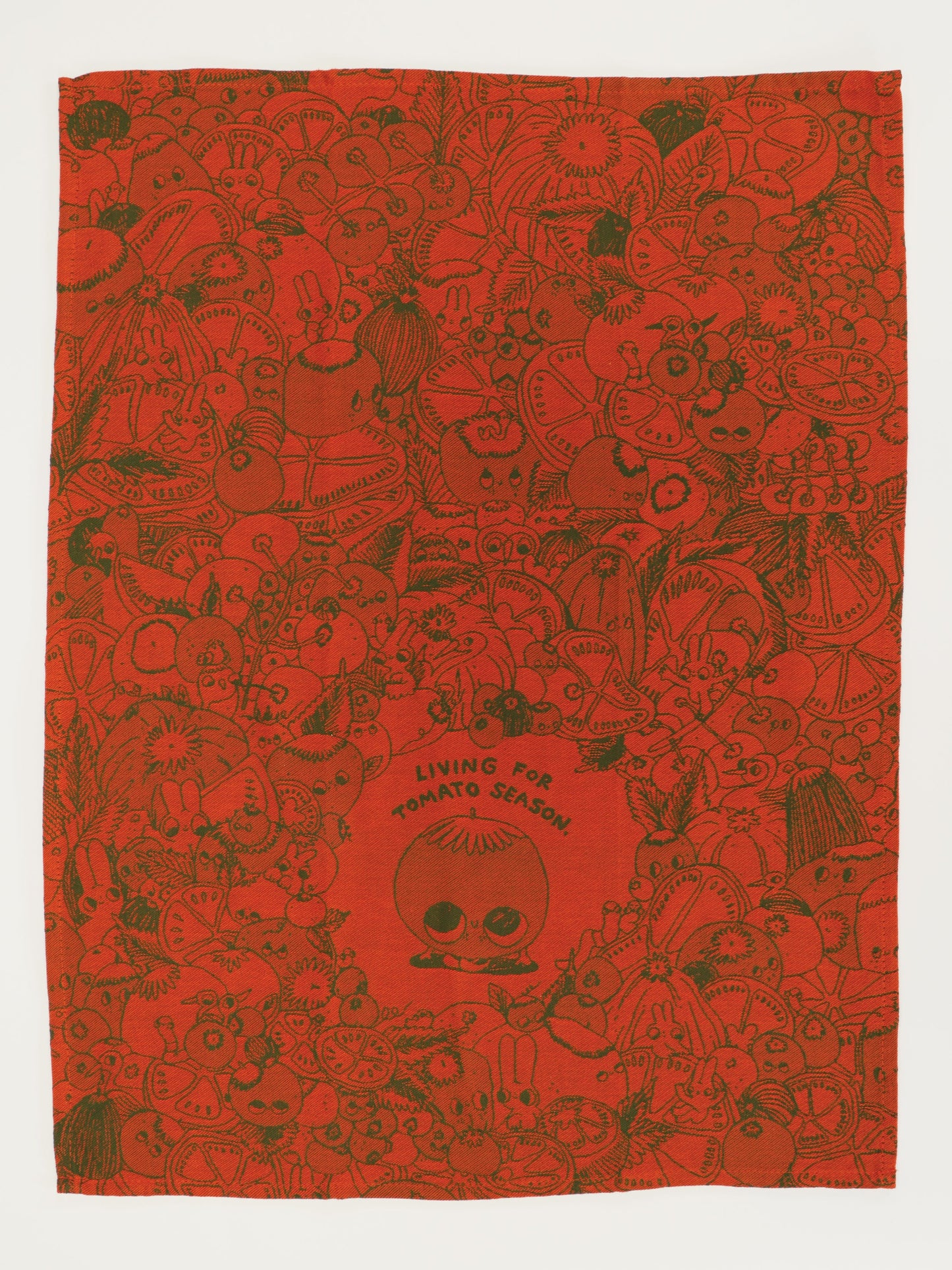 WW642 Living For Tomato Season Dish Towel