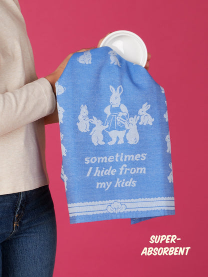 Sometimes I Hide From My Kids Dish Towel by Blue Q – image 7