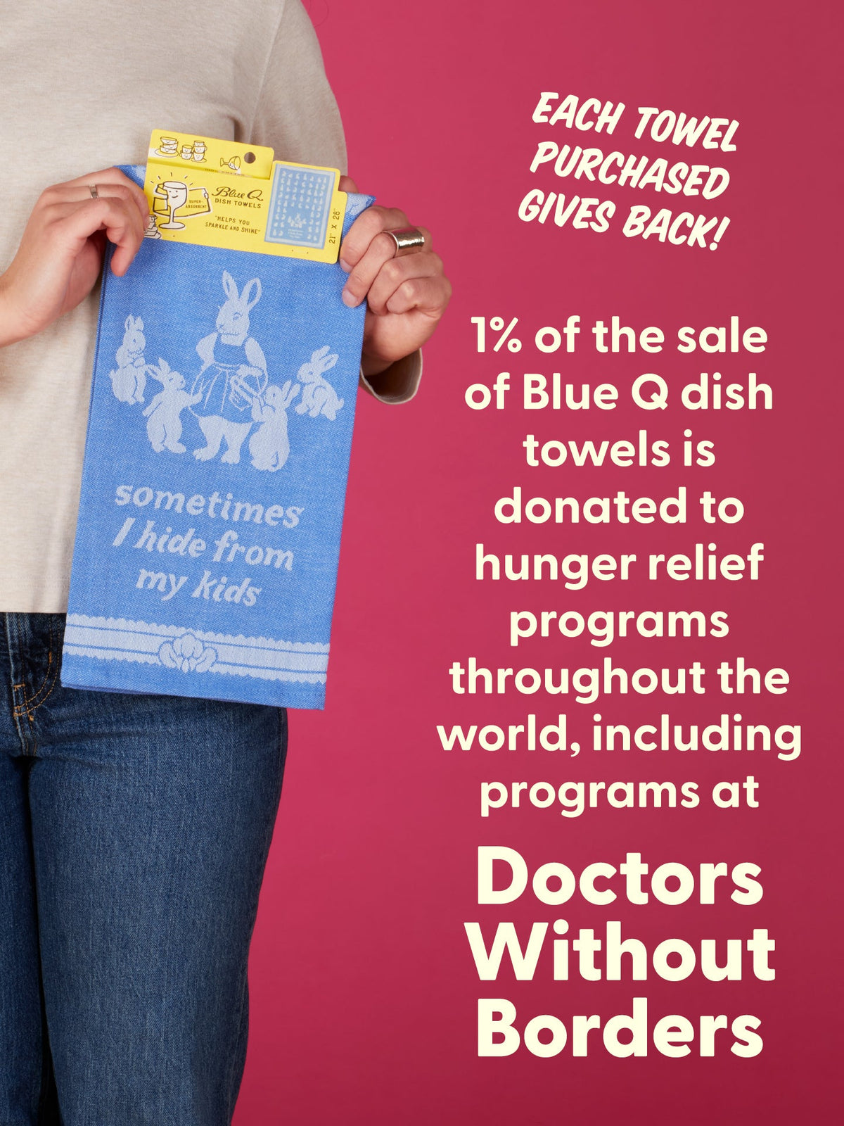 Sometimes I Hide From My Kids Dish Towel by Blue Q – image 8