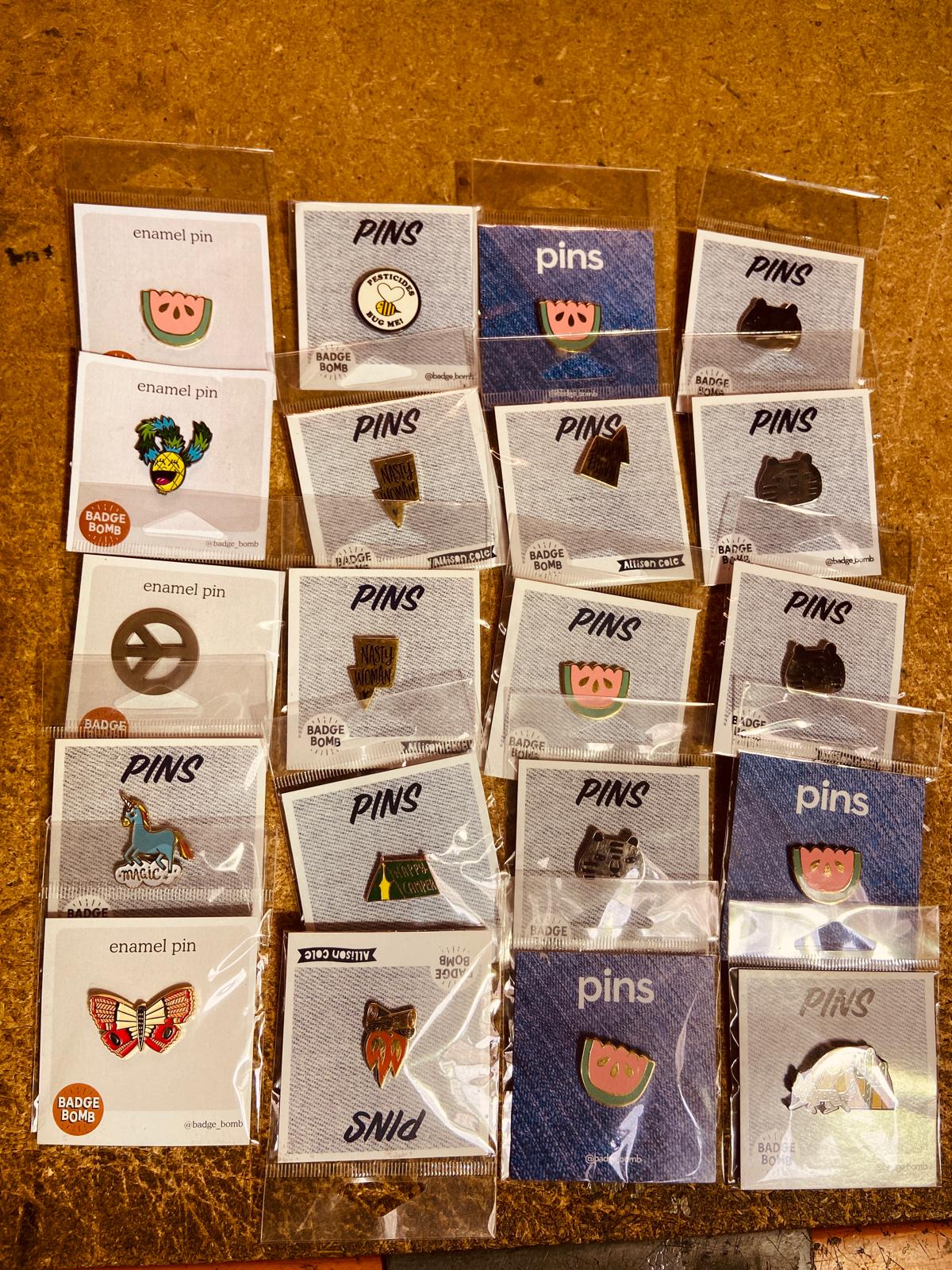 Badge Bomb Mixed Enamel Pin bundle 4