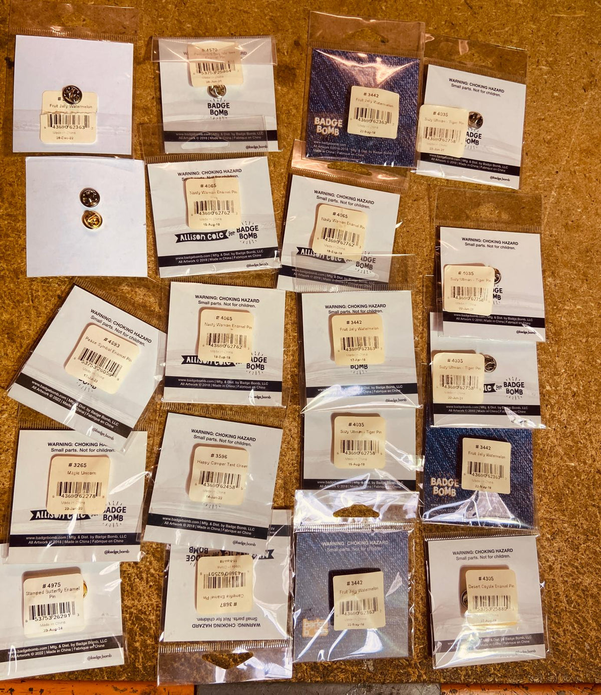 Badge Bomb Mixed Enamel Pin bundle 4