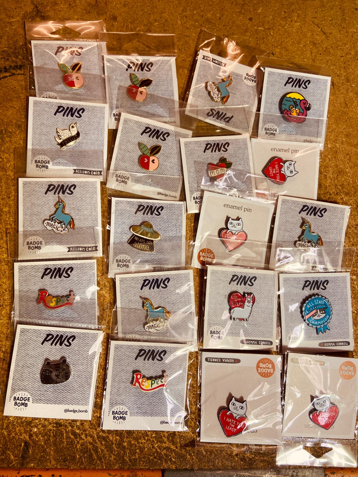 Badge Bomb Mixed Enamel Pin bundle 5