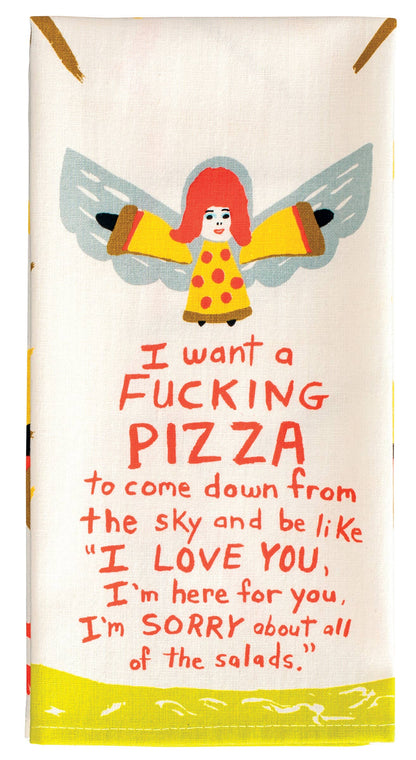 WW306 Fucking Pizza Dish Towel