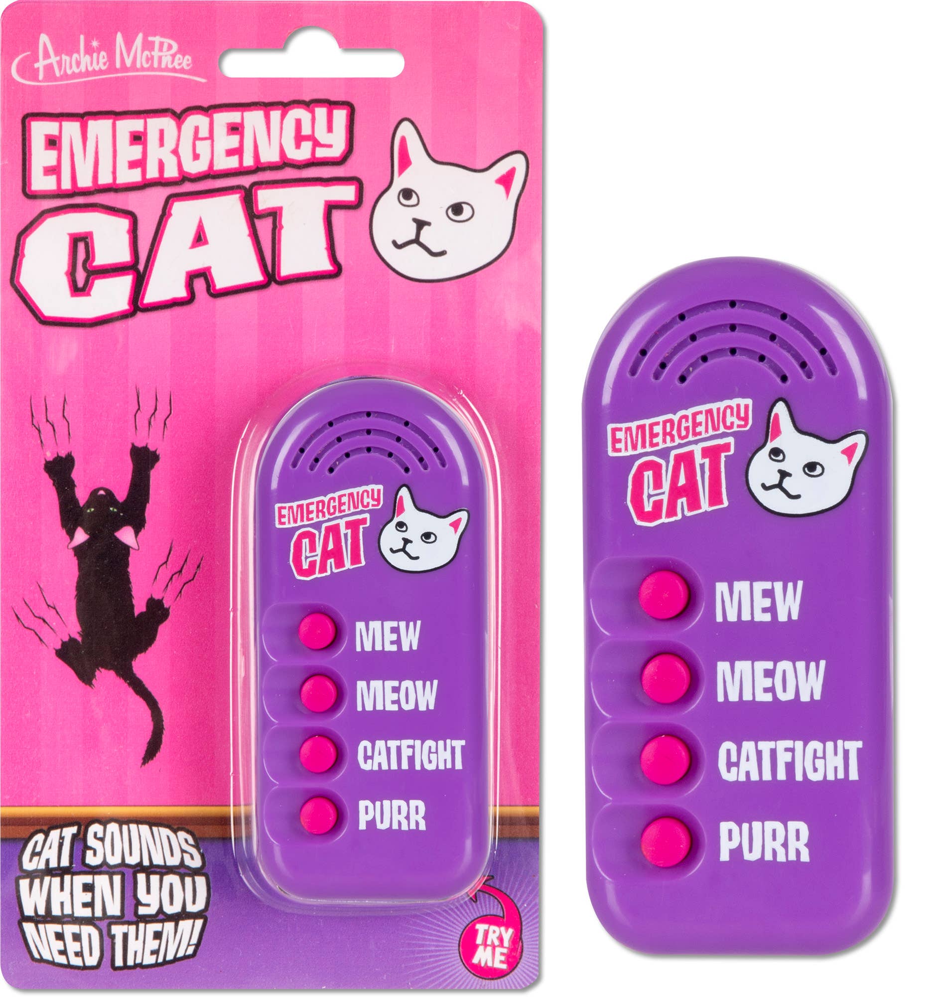 Cat No Button '12743 BUTTON - EMERGENCY CAT – Incognito UK