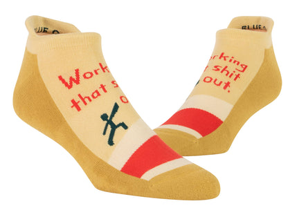 SW306S Work Shit Out Sneaker Socks S/M - NEW!