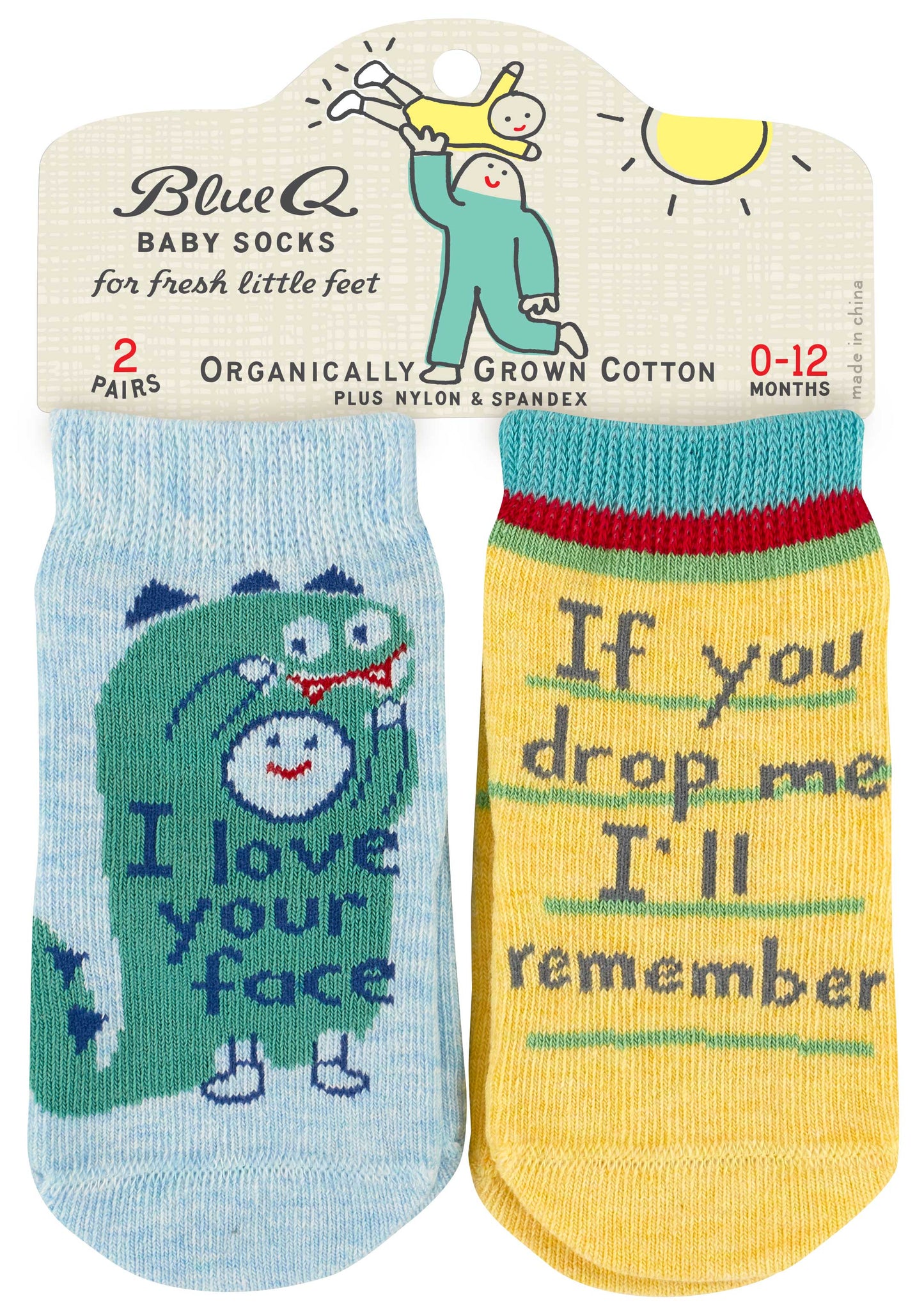 SW224 Your Face/ Drop Me Baby Socks