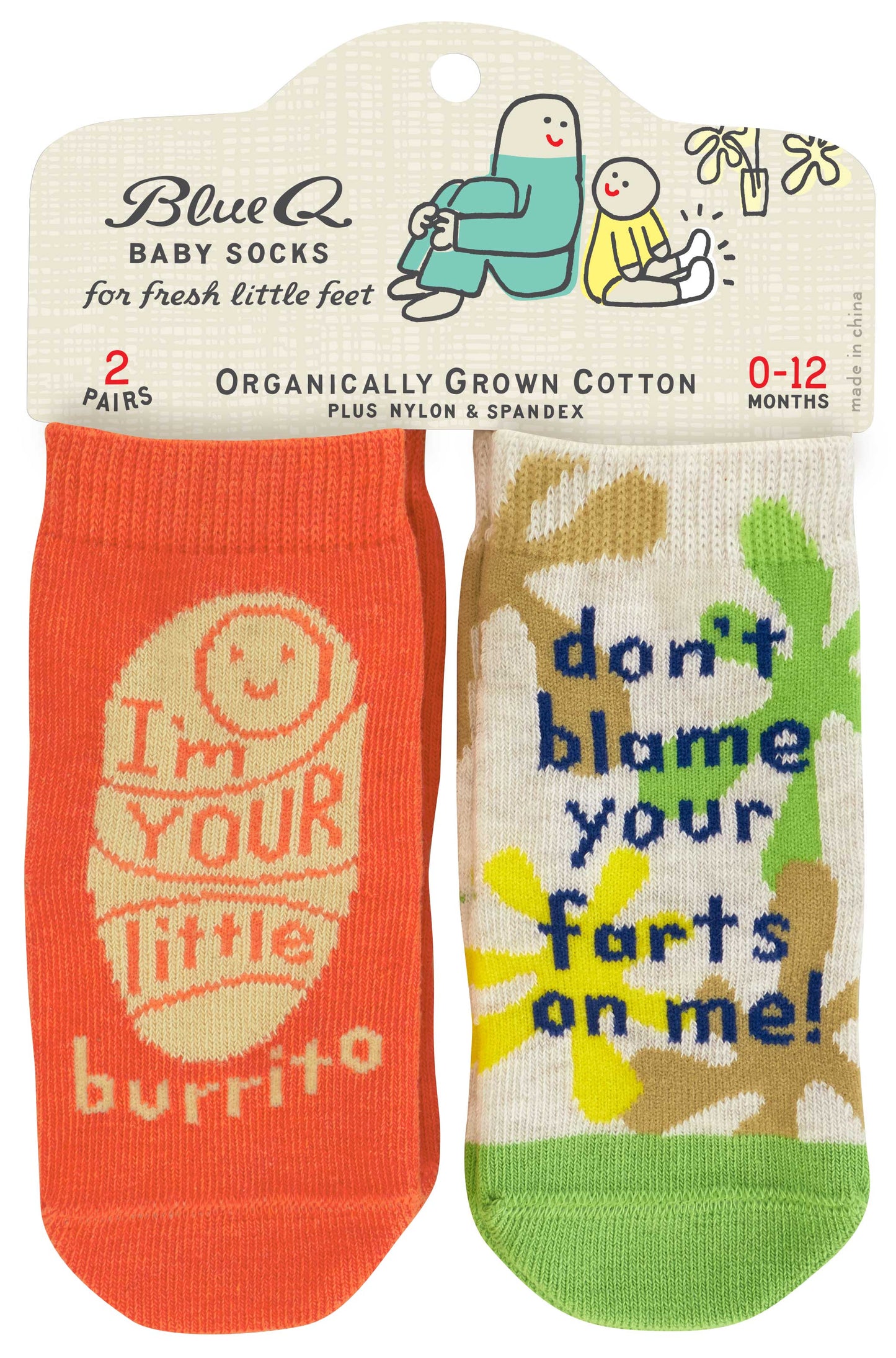 SW221 Lil Burrito/Farts Baby Socks