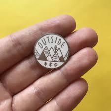 Outside Medallion Enamel Pin