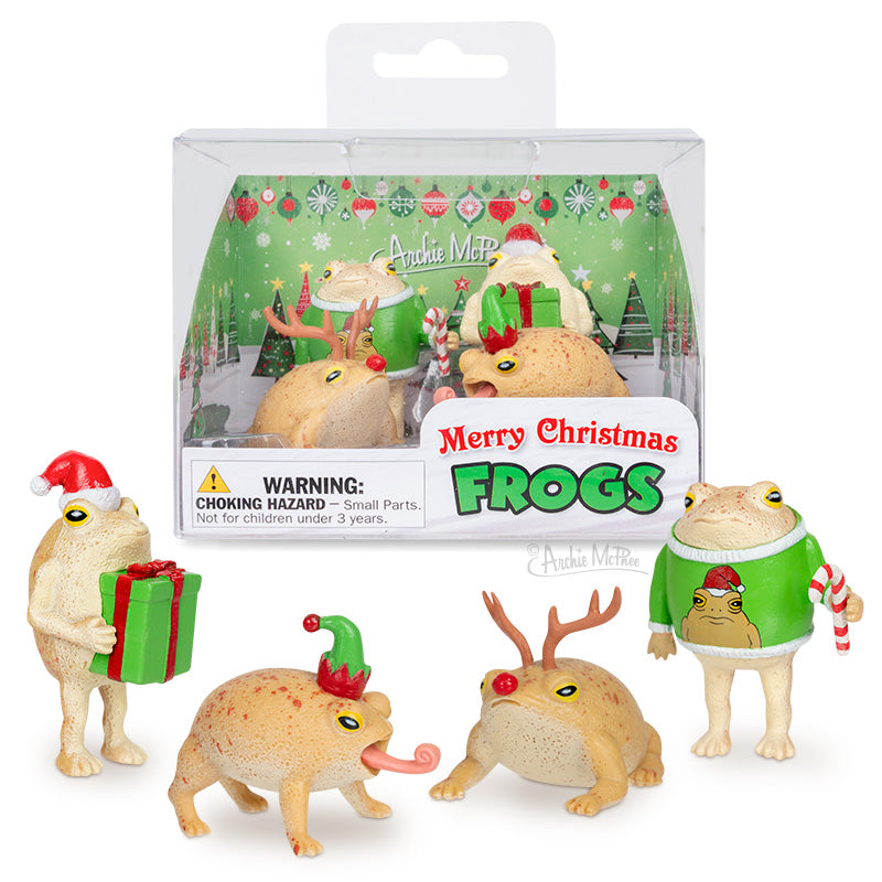 Merry Christmas Frogs