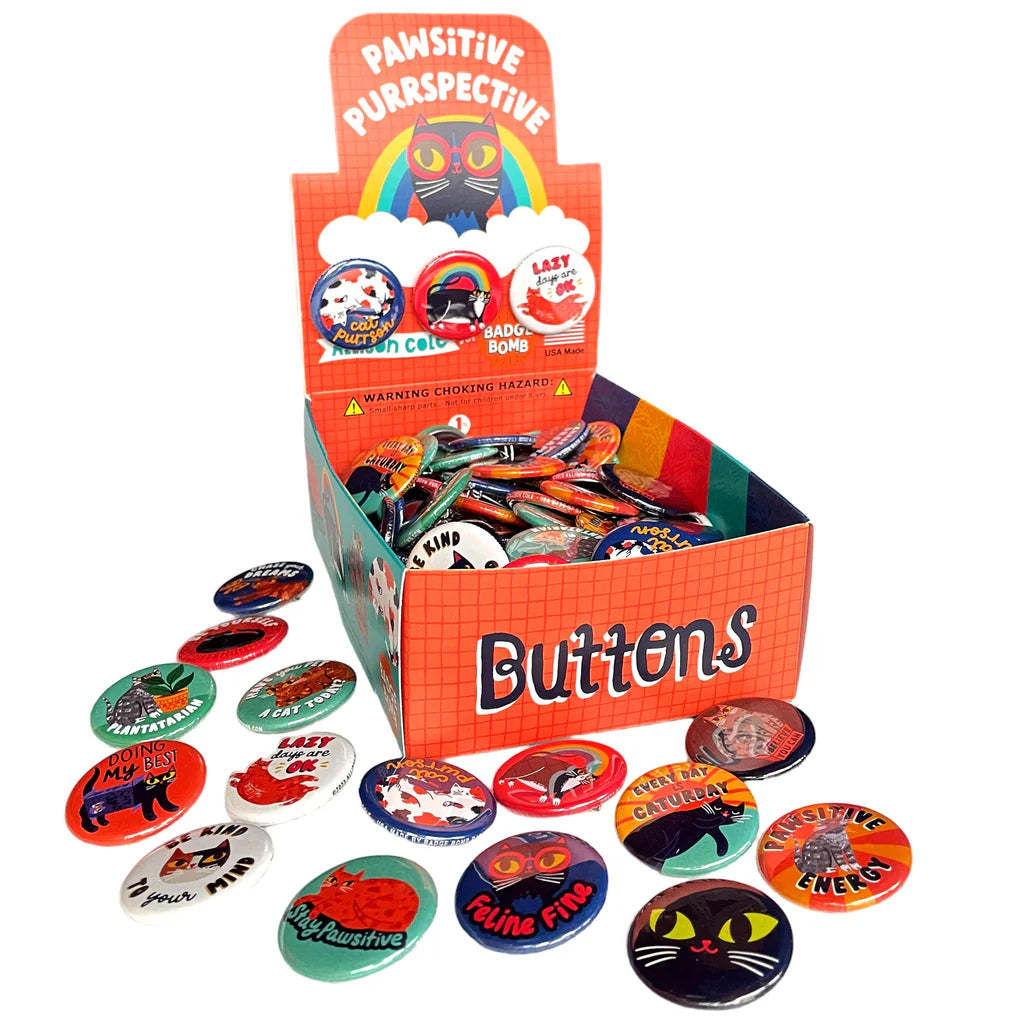 bb5058 Pawsitive Purrspective Button Box