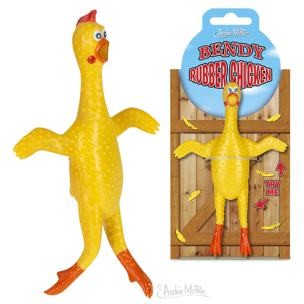 12866 Bendy Rubber Chicken